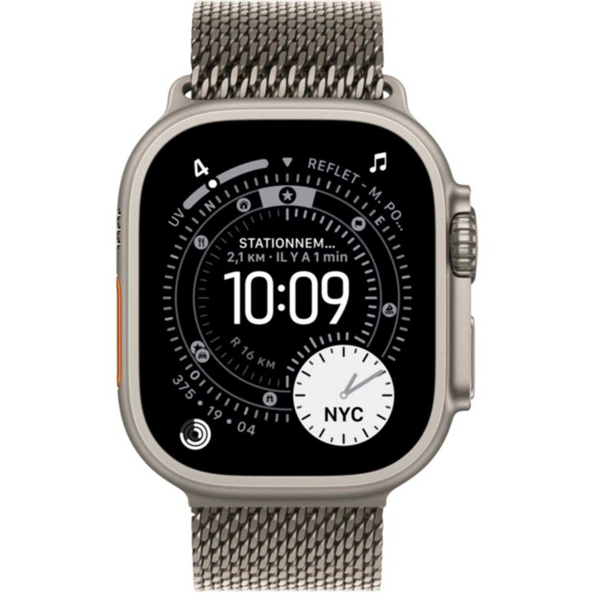 Montre connectée APPLE WATCH 49mm Tit Naturel Milanais Ultra 3 S Cellular