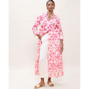 Abito a maniche lunghe con stampa floreale