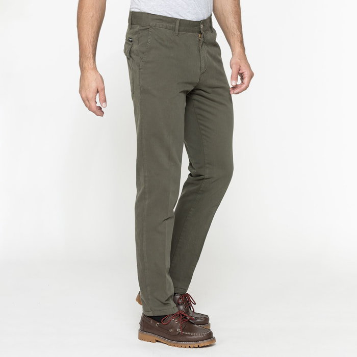 CHINO MOD. 610 REGULAR FIT IN GABARDINA PESANTE