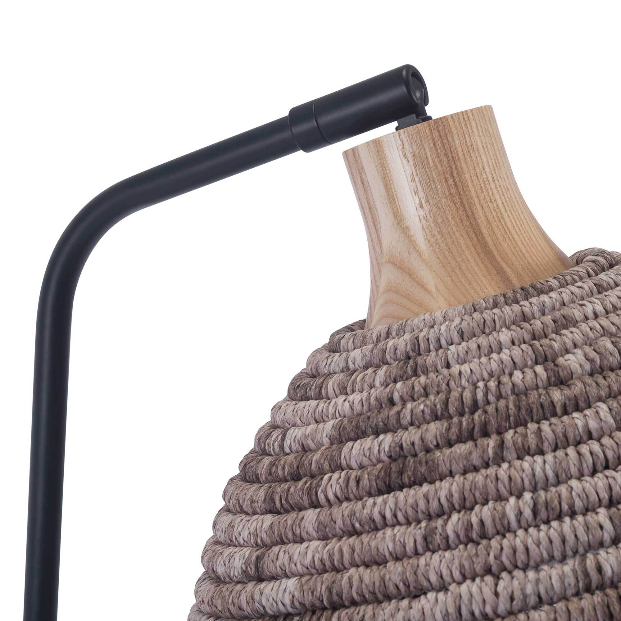 FORLIGHT Korg lampara sobremesa e negro para bombilla  E27