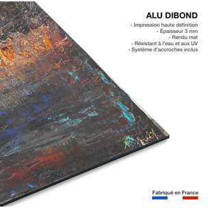 Tableau gris d'argent Tableau alu Dibond