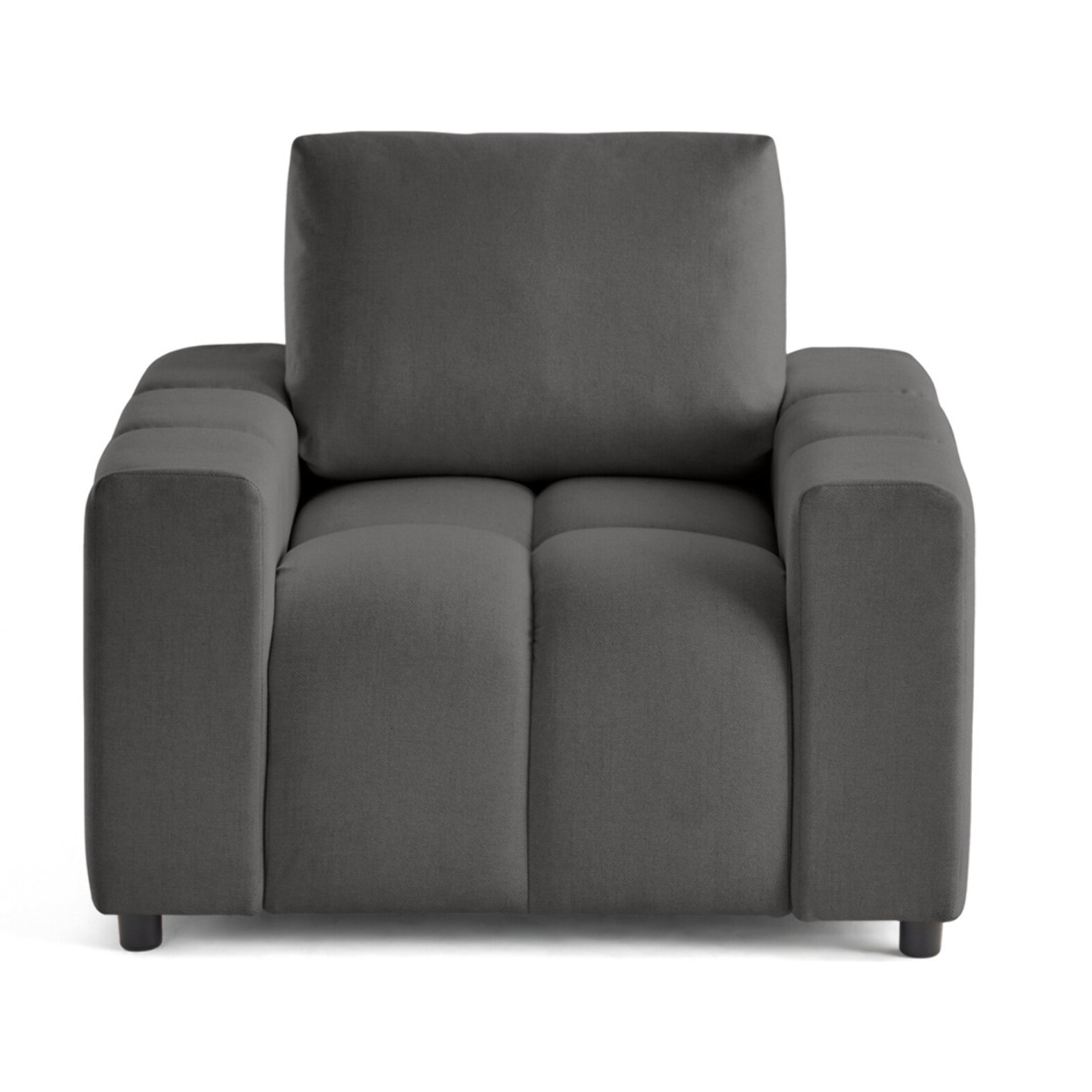 Crocus - fauteuil en tissu - Gris foncé