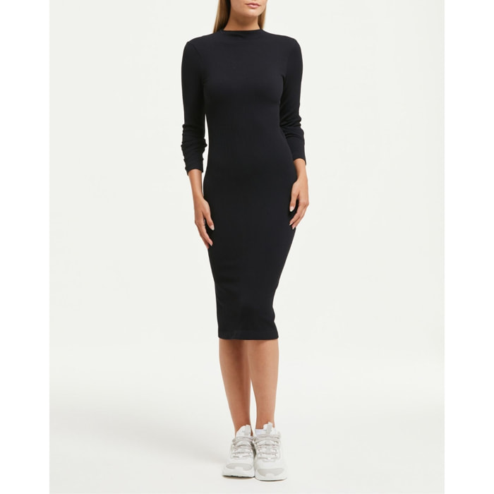 Abito midi manica lunga seamless
