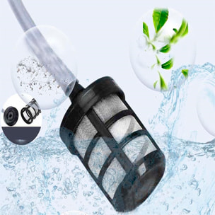 Pistola de lavado a presión con doble batería recargable, 3 adaptadores de lavado diferentes, 300W de potencia y 30 bares de presión.