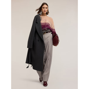 Motivi - Maglia sfumata in misto mohair - Bordeaux