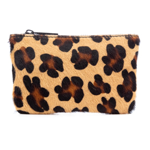 Augusta monedero de piel auténtica Cavallino estampado.