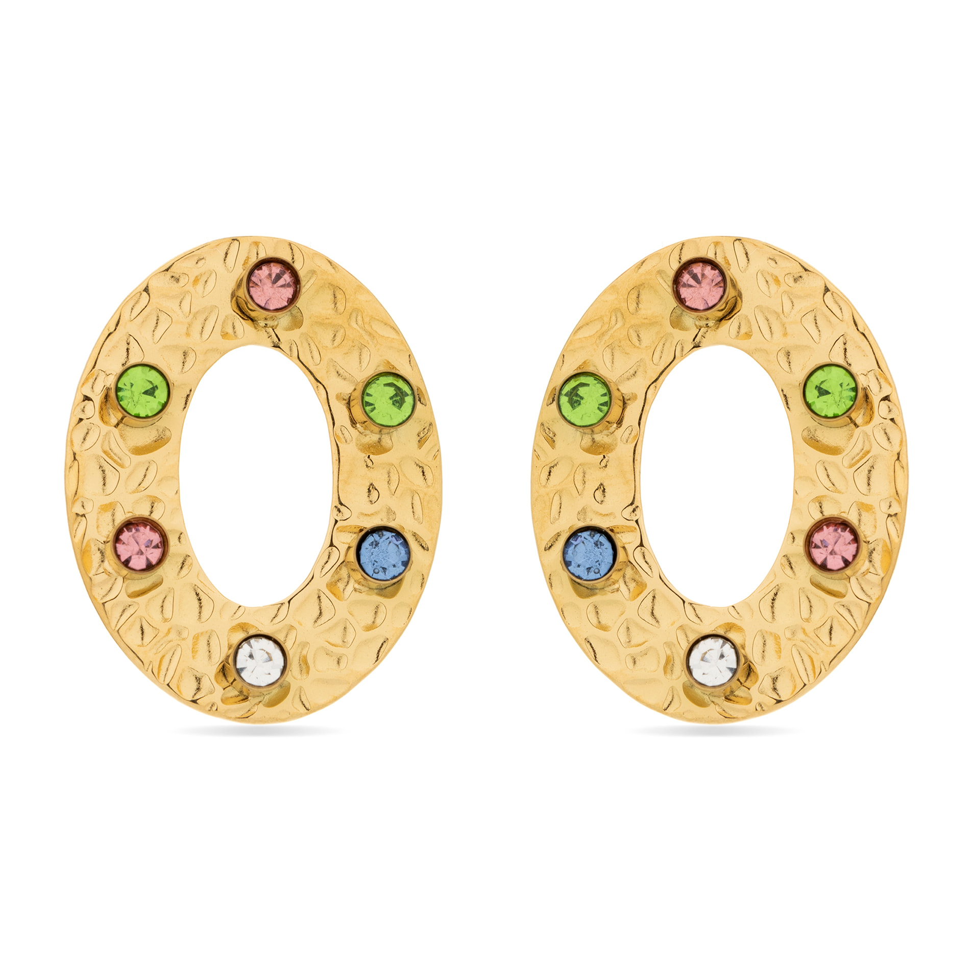 Pendientes Lux by Lux acabadoss oro 18k