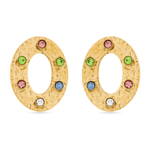 Pendientes Lux by Lux acabadoss oro 18k