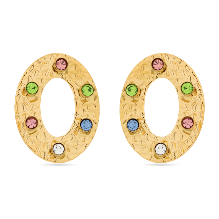 Pendientes Lux by Lux acabadoss oro 18k