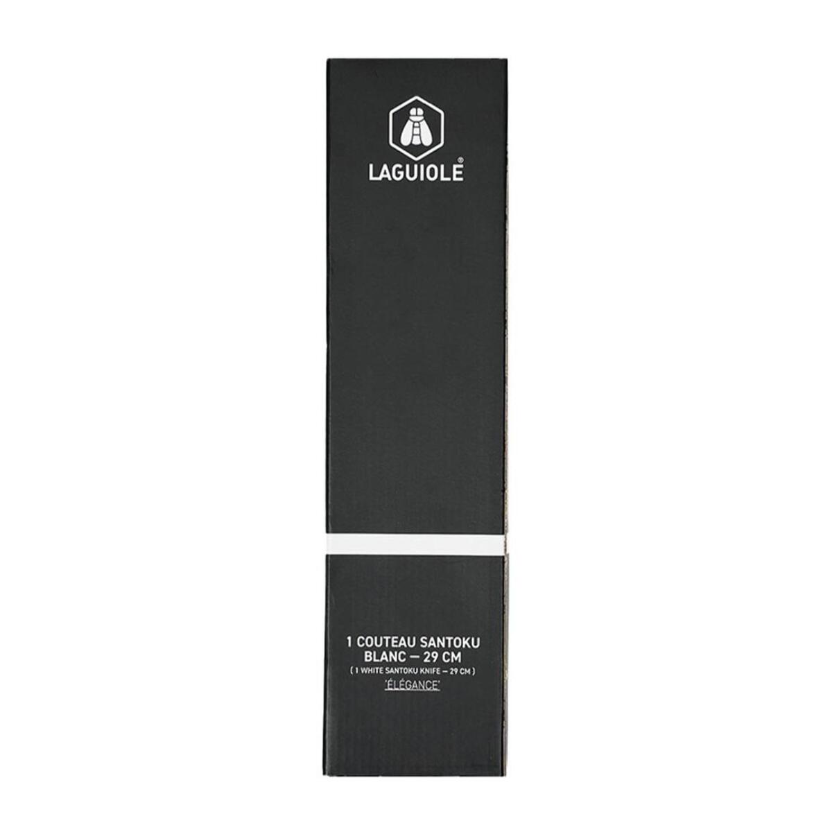 Couteau santoku blanc 29cm - "Elégance"