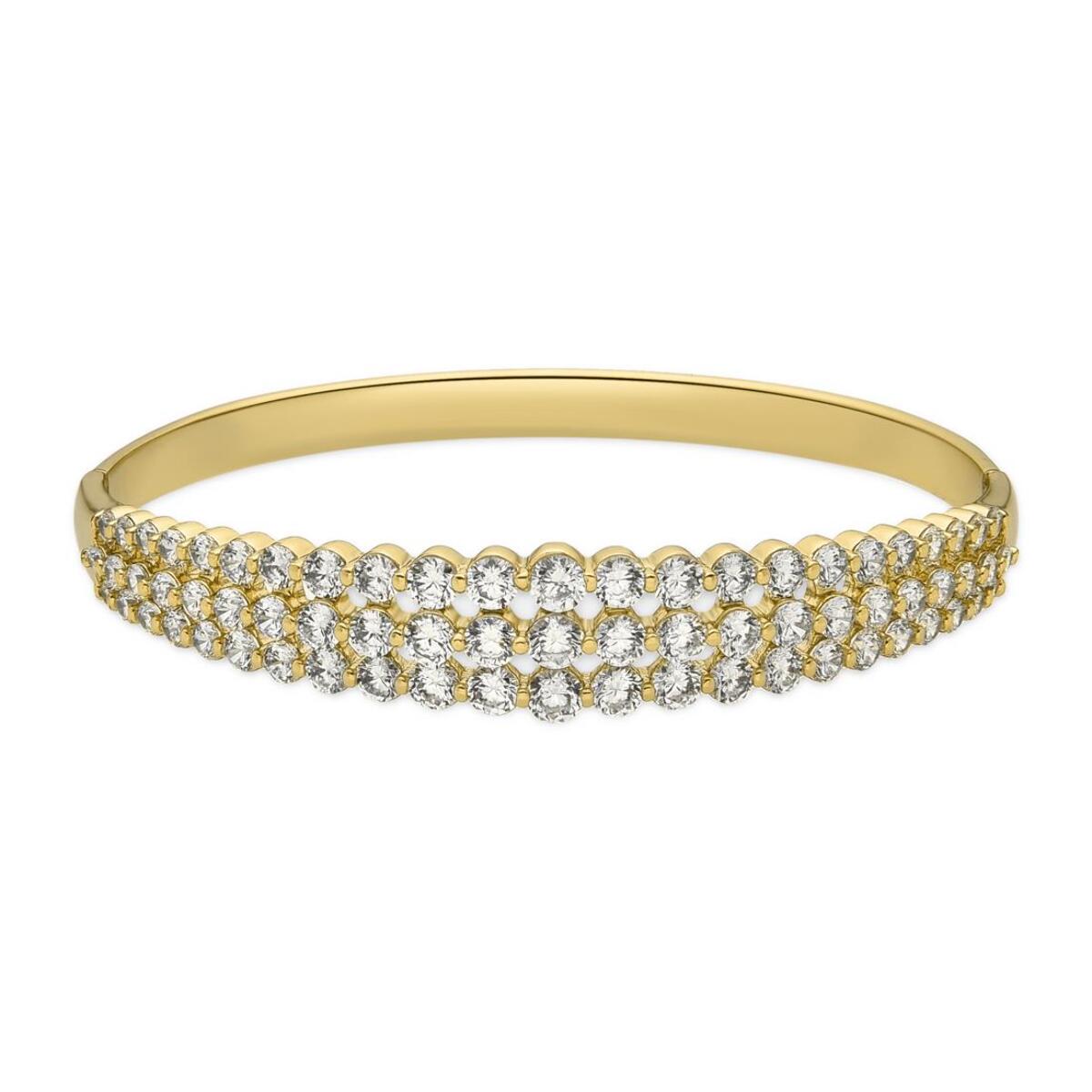 Pulsera con Circonita Brillante acabado oro 18k