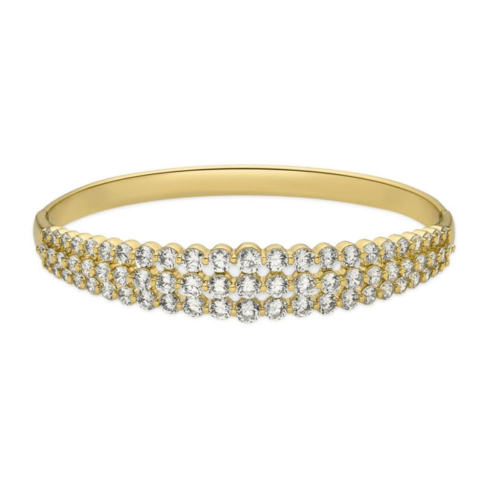 Pulsera con Circonita Brillante acabado oro 18k