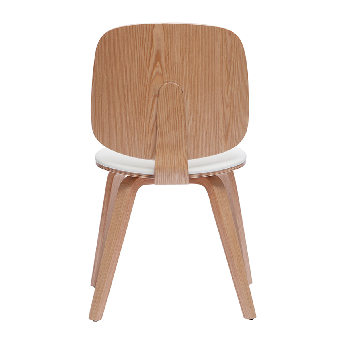 Chaises scandinaves en bois clair et blanc (lot de 2) BECK