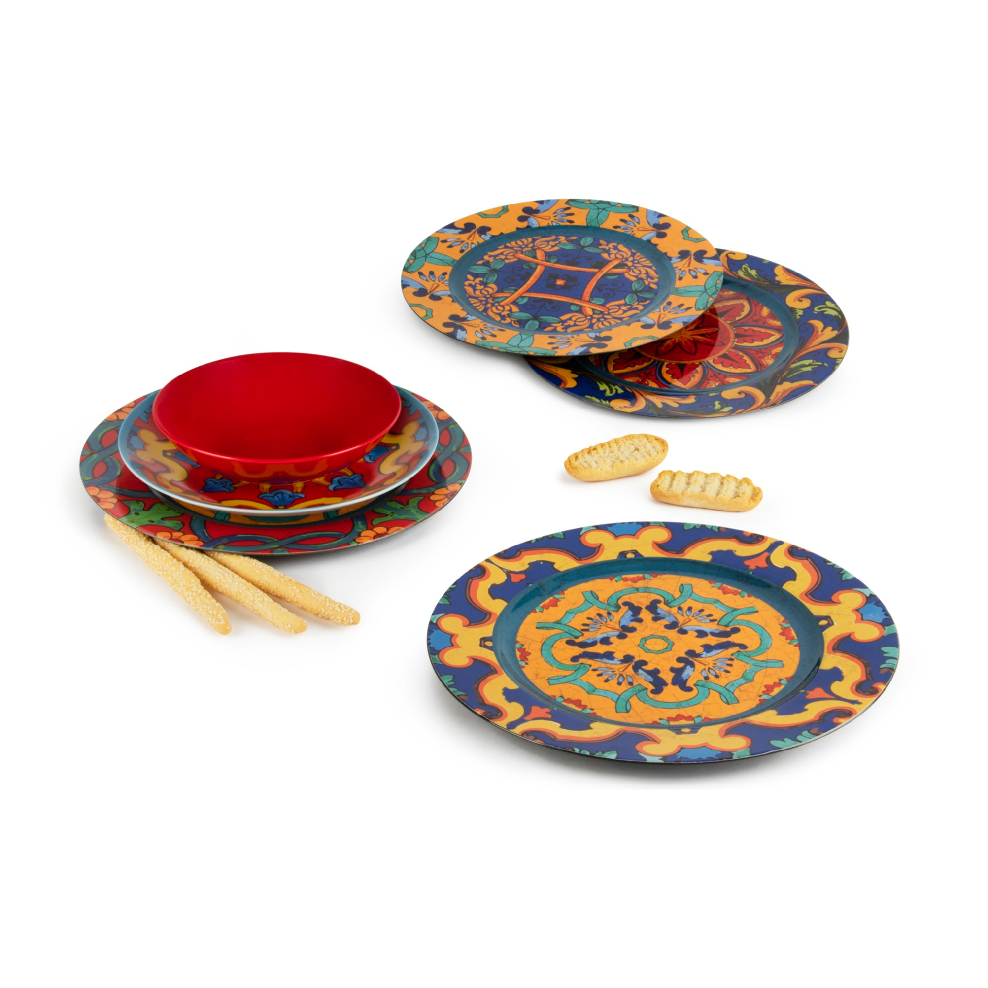 Set de 6 assiettes de présentation 33 cm – Excelsa, Plastique Trinacria