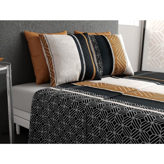 Parure De Drap 3pcs avec Drap Housse 90x190cm 100% Coton 57fils-trophÉ