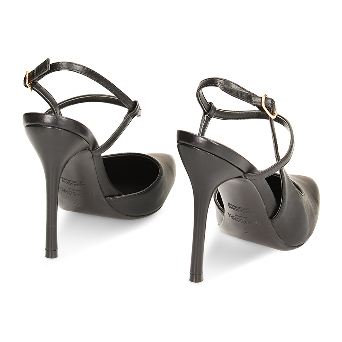 Slingback décolleté noir