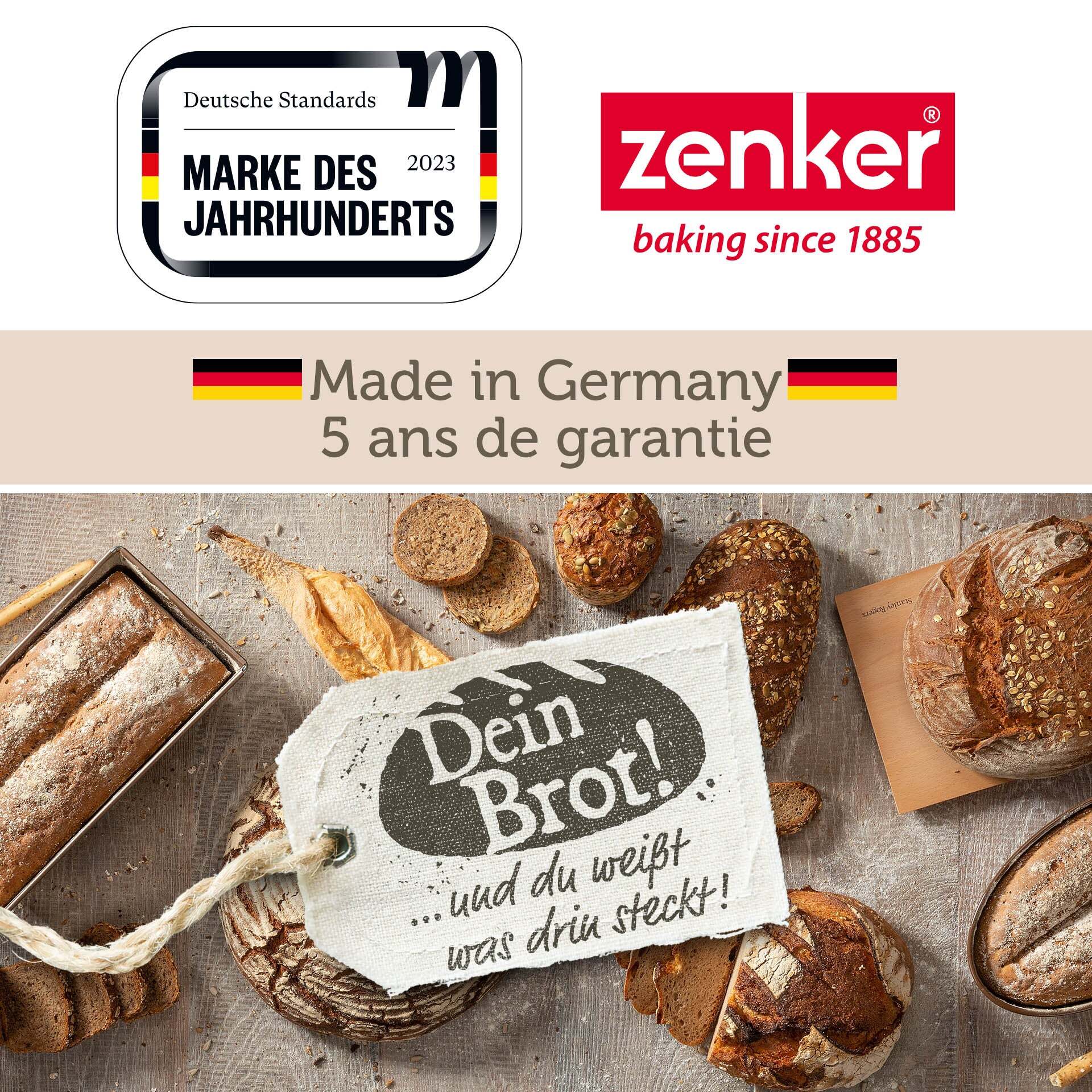 Lot de 2 moules à gâteaux 33,5/22/3 cm en acier Zenker Mojave Gold