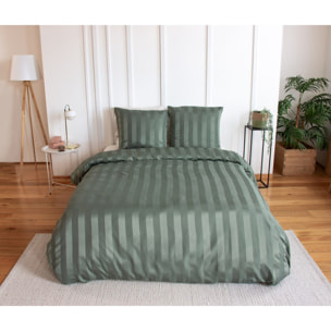Parure housse de couette 3pcs 100% microfibre_lichen 260x240 cm