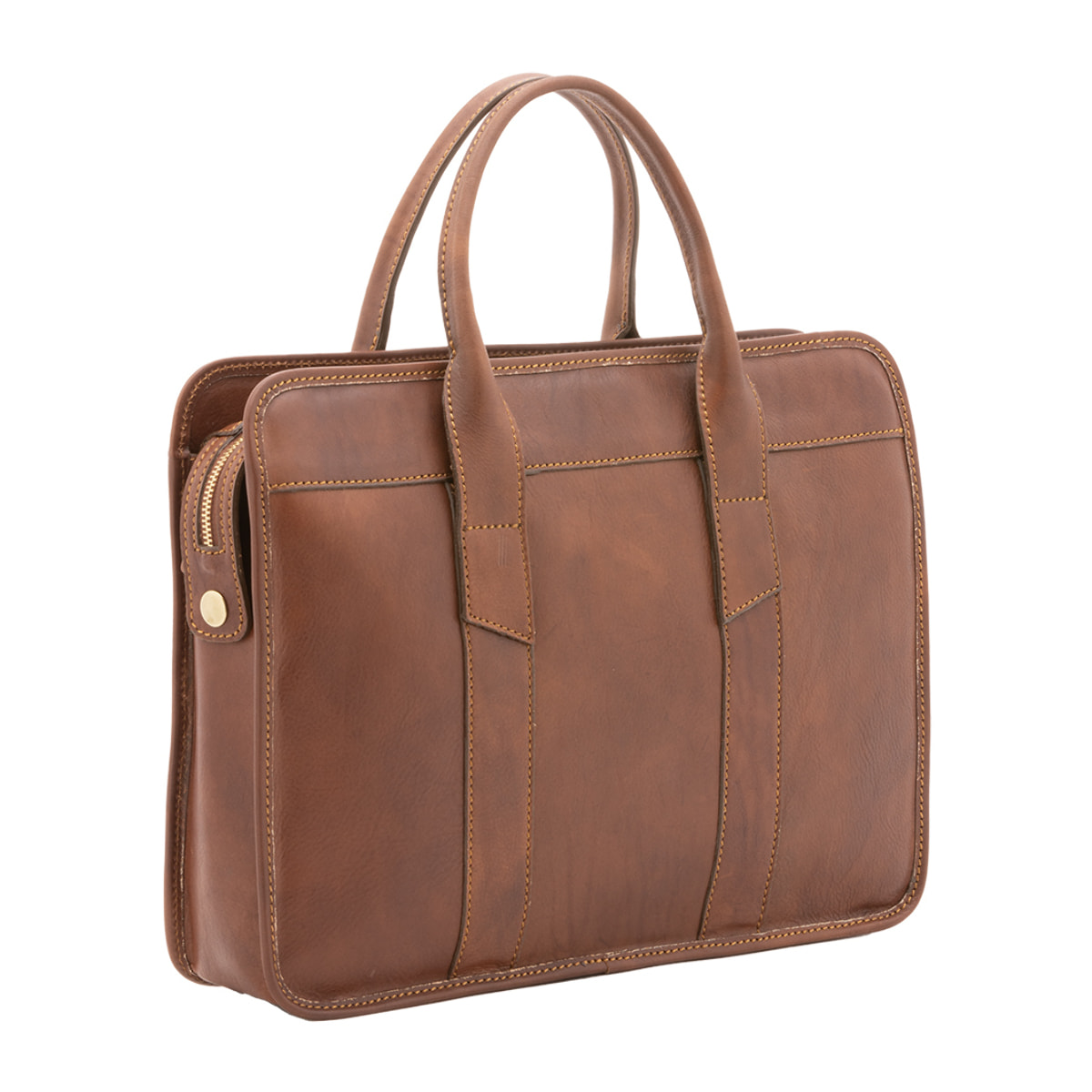 Borsa a mano  unisex In Vera pelle Made in Italy 40x30x8 cm