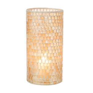 J-Line Vase Mosaiques Rond Verre Orange