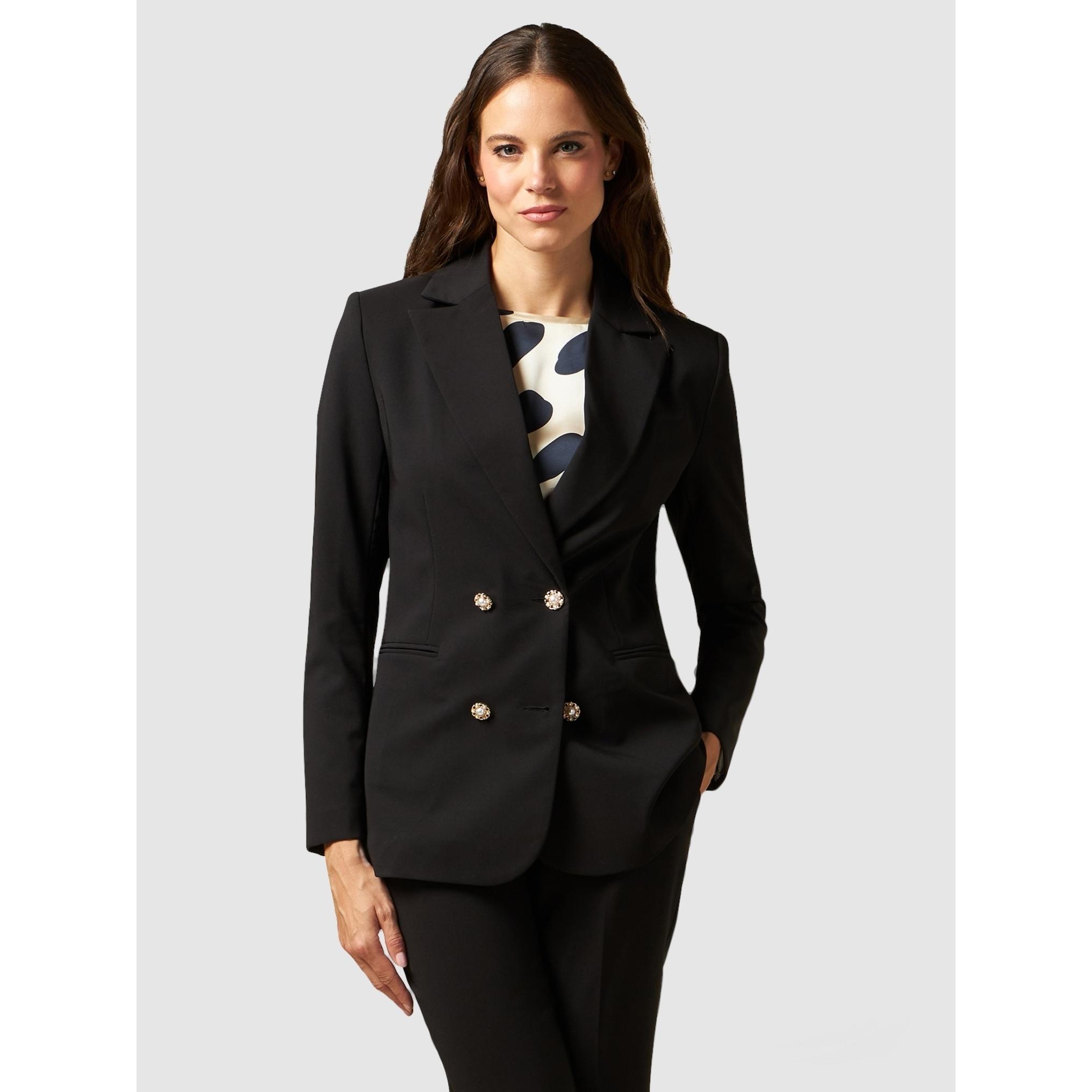 Oltre - Blazer con botones joya - Negro