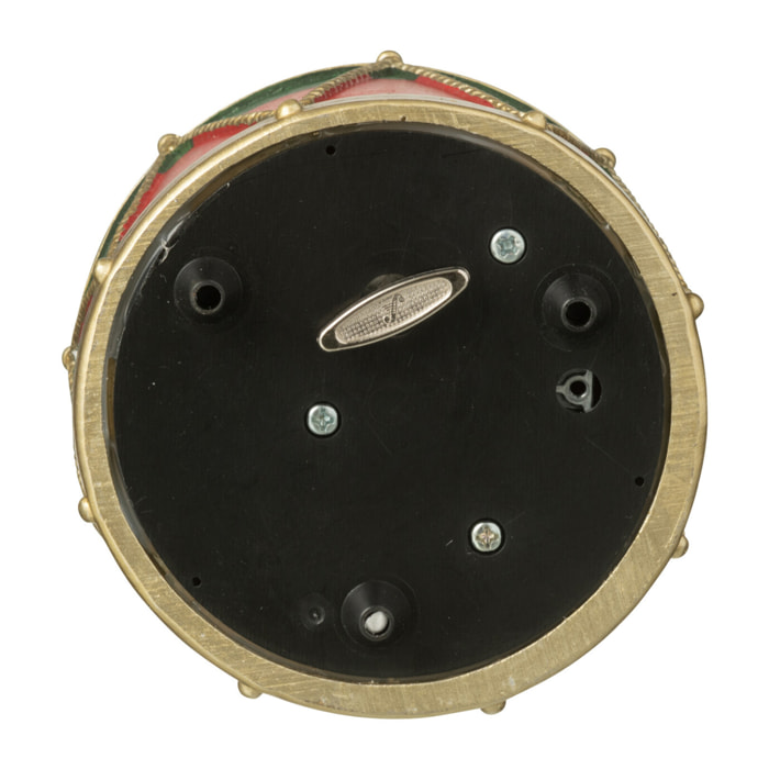 J-Line décoration Boule De Neige Casse-Noisette - polyrésine - rouge/vert foncé