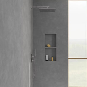 Douche de tête 350 Universal rectangle chromé