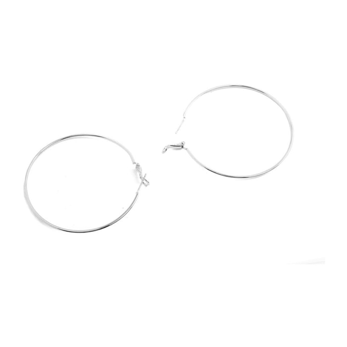 Pendientes Lux by Lux acabadoss en rodio