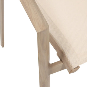 Fauteuil de jardin Axant beige lin/miel
