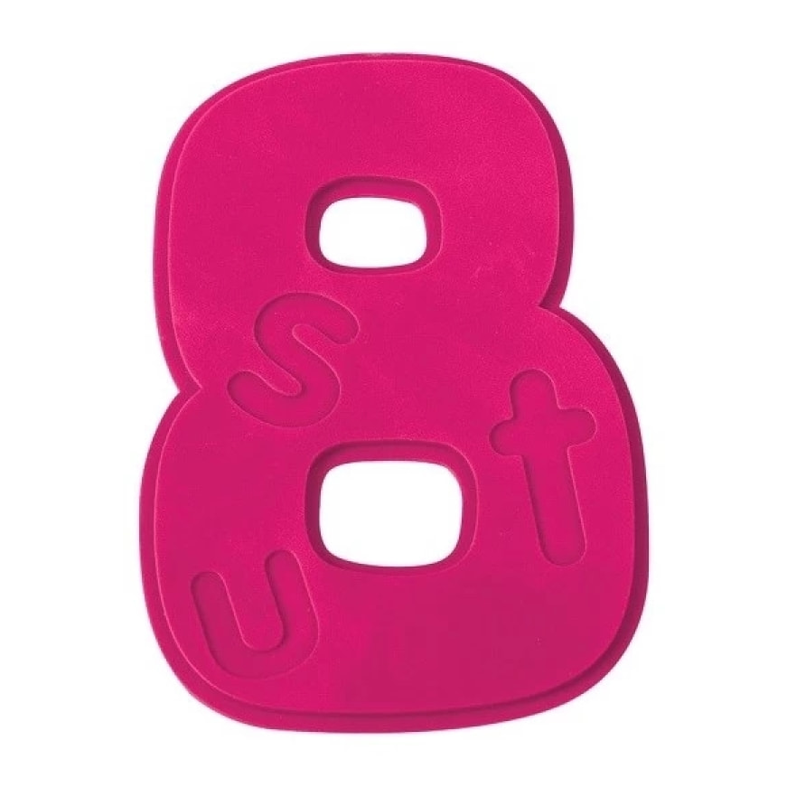 Lot de 10 Tapis antiderapants de douche ou baignoire Caoutchouc Chiffres Multicolor MSV