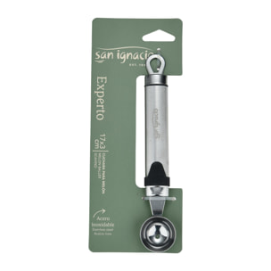 Sacabolas de melón 17x3 cm acero inoxidable, para frutas y verduras expert san ignacio