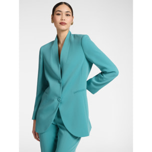 Elena Mirò - Chaqueta con cinturón - Light - blue