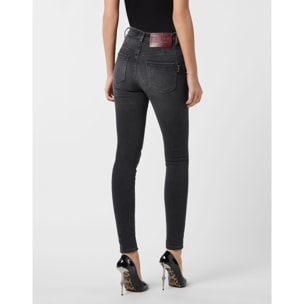 PHILIPP PLEIN Jegging de cintura alta