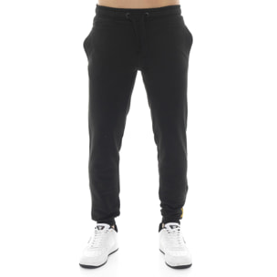 Pantalone sportivo invernale uomo, elastico al fondo, etichetta Leone 1947 Gold