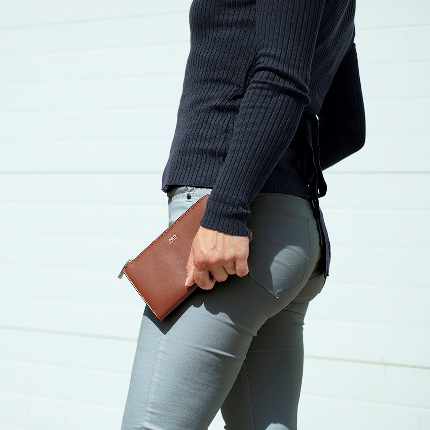 Cartera Mujer Piel Jaslen Georgia Marron