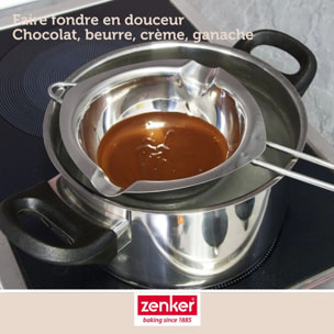 Service à bain marie et pince à friture pour beignets Zenker Smart Pastry