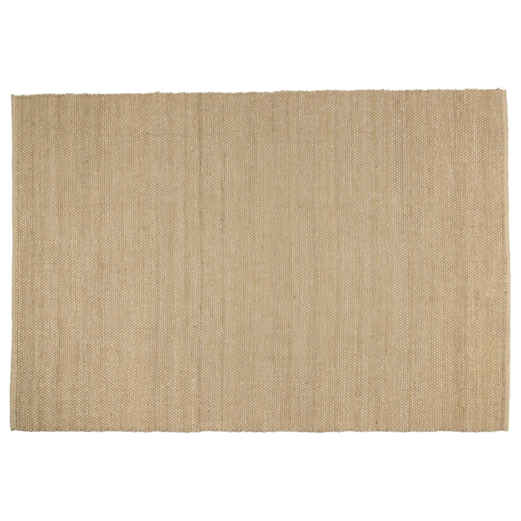QUENTIN - Tapis rectangulaire 200x290cm en jute et coton beige
