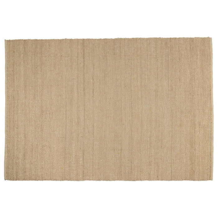 QUENTIN - Tapis rectangulaire 200x290cm en jute et coton beige