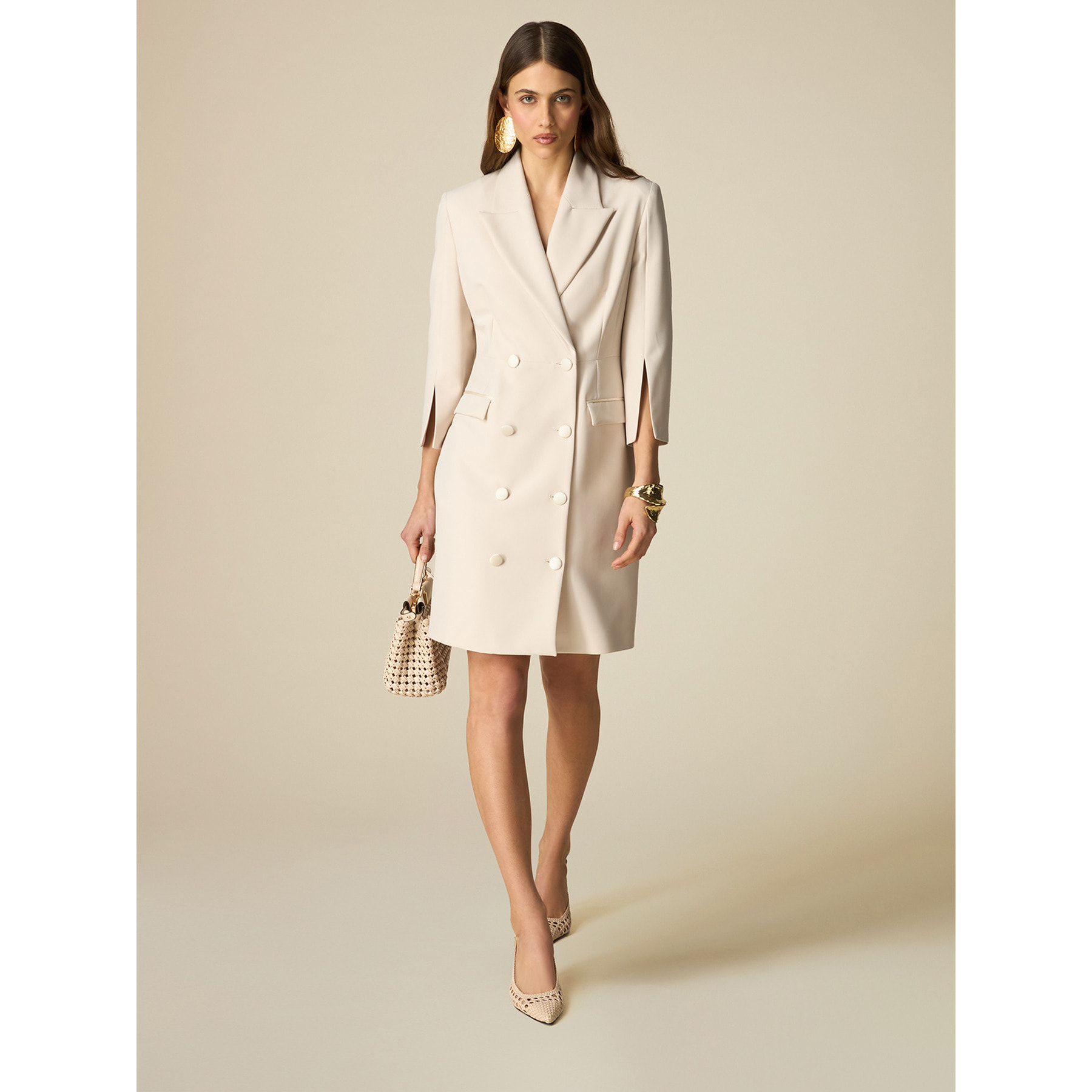 Oltre - Robe manteau de doble pecho - Blanco