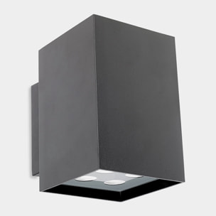 LEDS C4 Aplique IP65 Afrodita Power LED Double Emission LED 21.6 Blanco neutro - 4000K ON-OFF Gris urbano 1390lm
