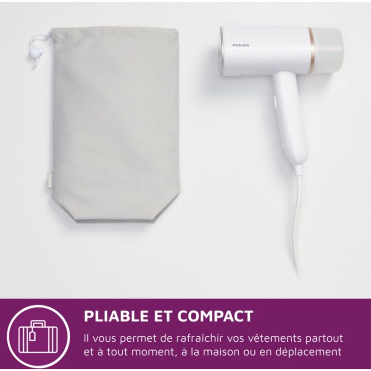 Défroisseur vapeur PHILIPS STH3020/10 steamer blanc