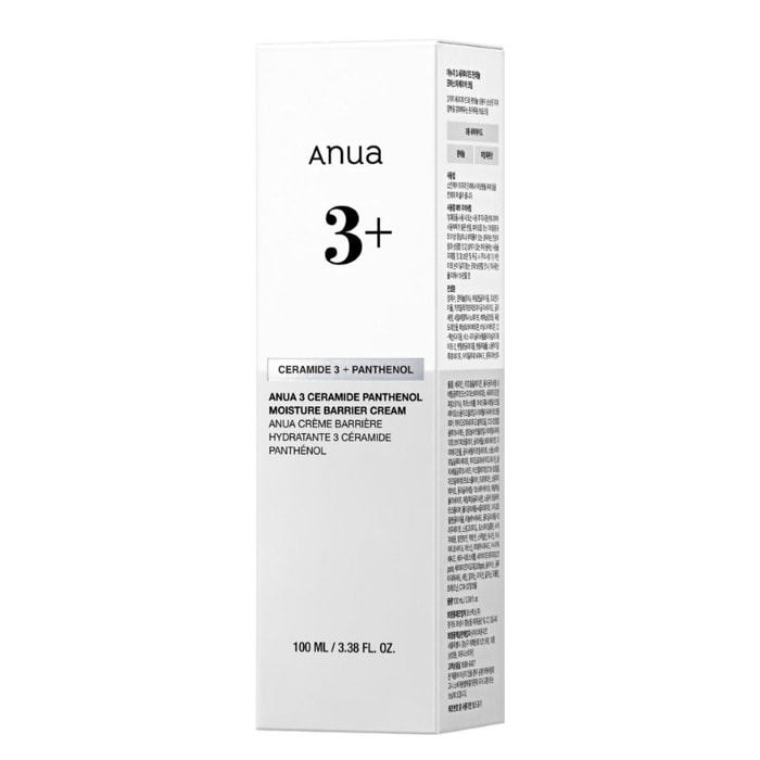 3 Ceramide Panthenol Moisture Barrier Cream - Crème Barrière Hydratante Réparatrice 100ml