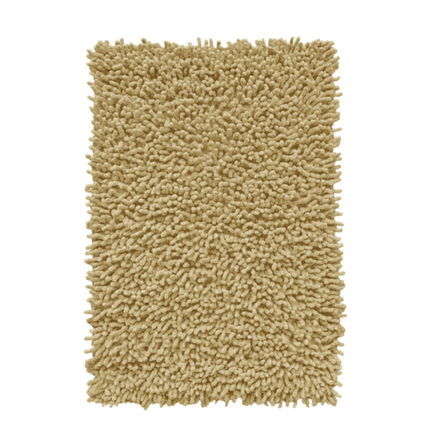 Tapis de salle de bain rectangulaire 40 x 60 cm en coton chenille - SHAGGY