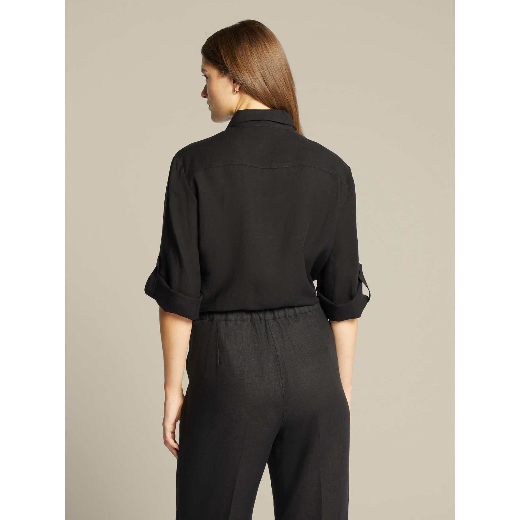 Elena Mirò - Camisa sahariana - Negro