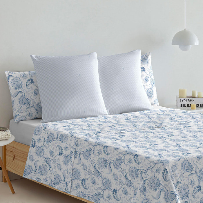 Sábana encimera 100% algodón MALAGA - Disponible en varios tamaños -