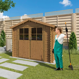 Abri de jardin Leto - bois marron - 4,9 m2