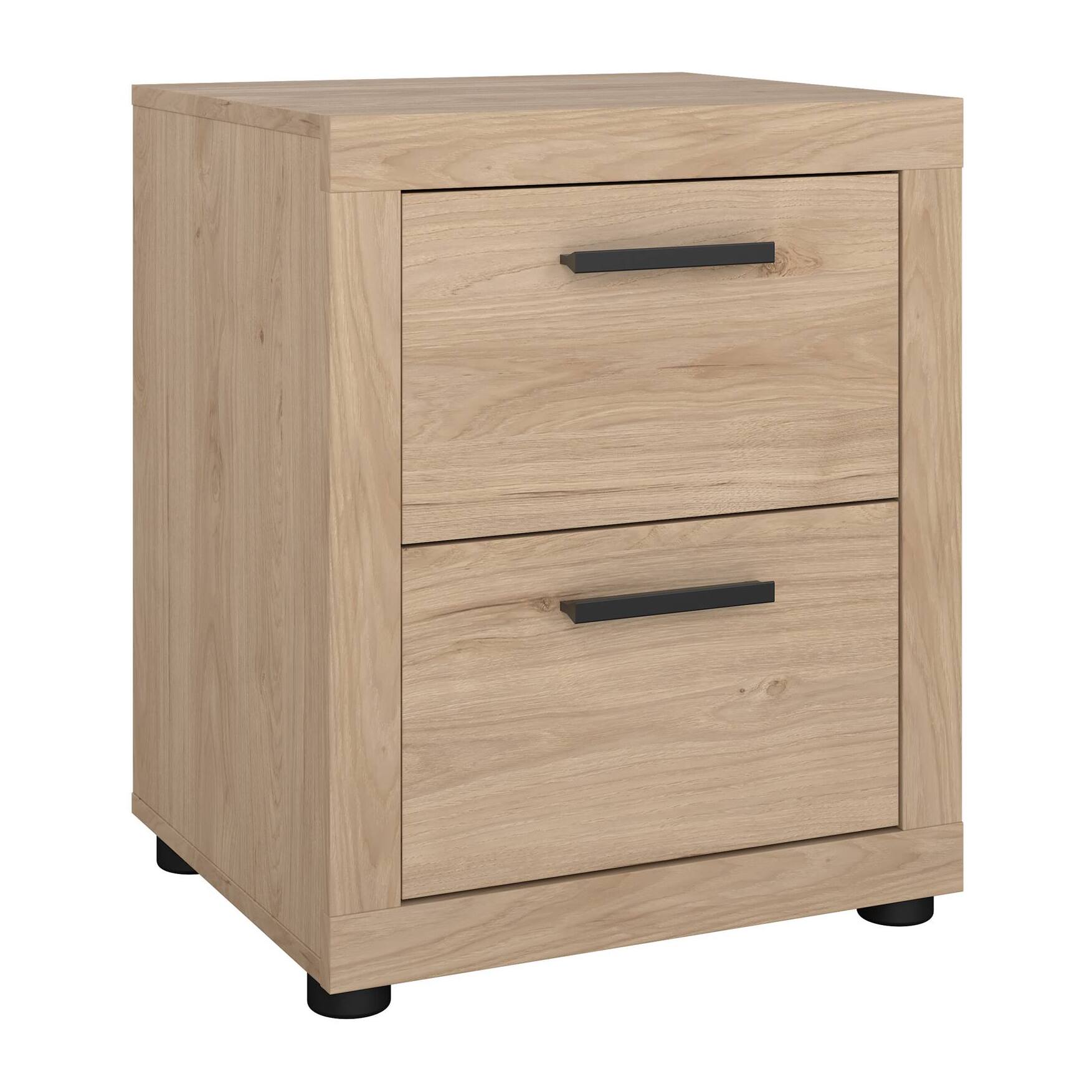 Mesita de Noche "Jarama" - 2 Cajones - Jackson Hickory