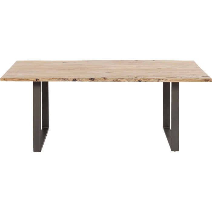 Table Harmony acacia acier Kare Design