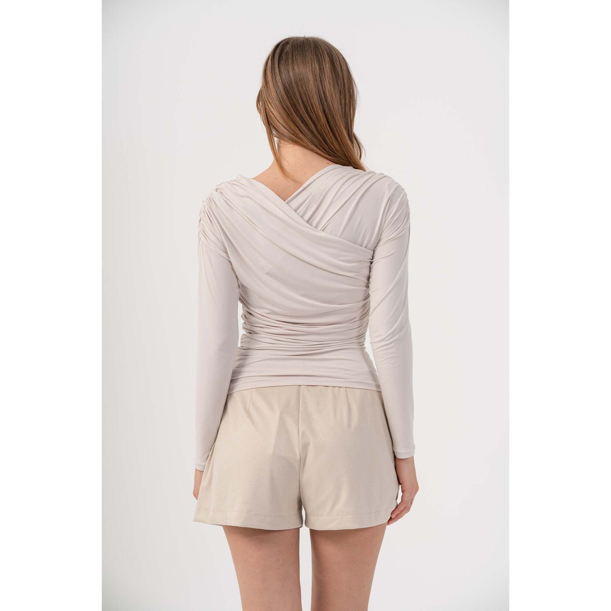 Kocca - Maglia a maniche lunghe con drappeggi Donna