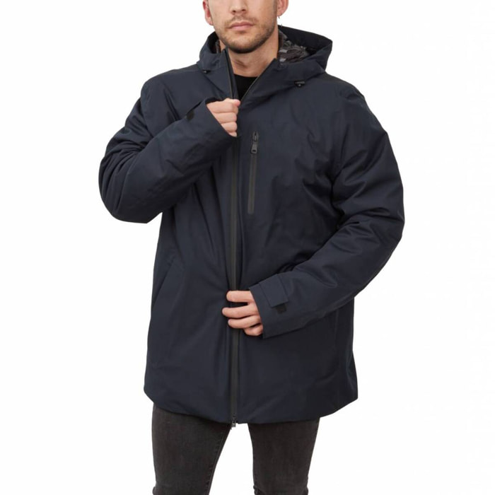Abrigos Hombre de la marca GEOX  modelo M0421C T2552 M CLINTFORD MD PARKA AZUL